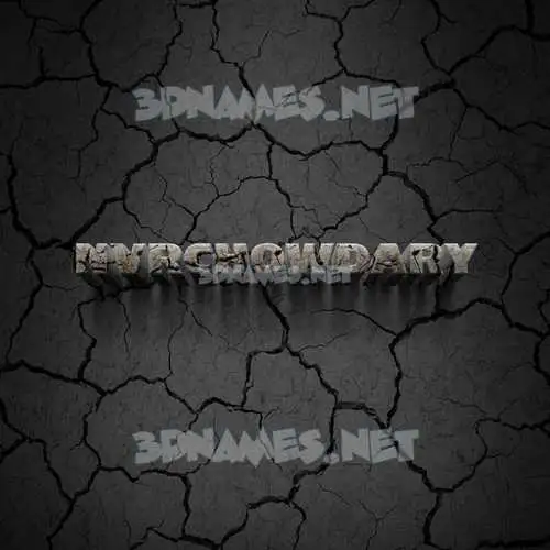 nvrchowdary in Cracked Stone style - 3D name wallpaper