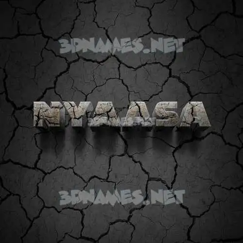 nyaasa in Cracked Stone style - 3D name wallpaper nyaasa in Cracked Stone style - 3D name wallpaper