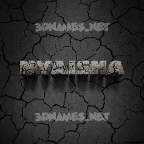 nyaisha in Cracked Stone style - 3D name wallpaper nyaisha in Cracked Stone style - 3D name wallpaper