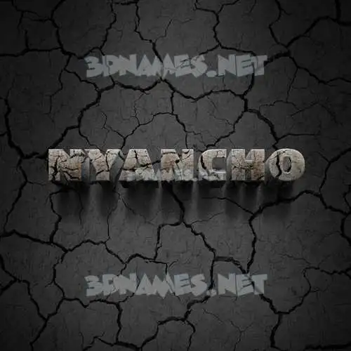 nyancho in Cracked Stone style - 3D name wallpaper nyancho in Cracked Stone style - 3D name wallpaper