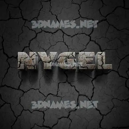 nygel in Cracked Stone style - 3D name wallpaper nygel in Cracked Stone style - 3D name wallpaper