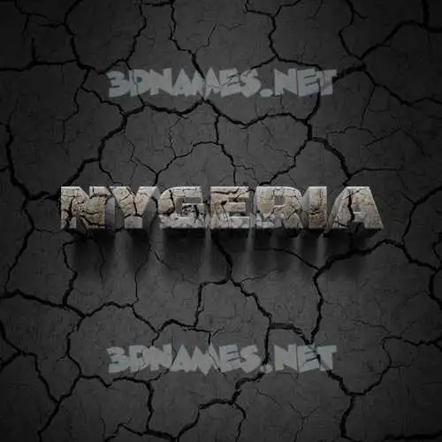 nygeria in Cracked Stone style - 3D name wallpaper nygeria in Cracked Stone style - 3D name wallpaper