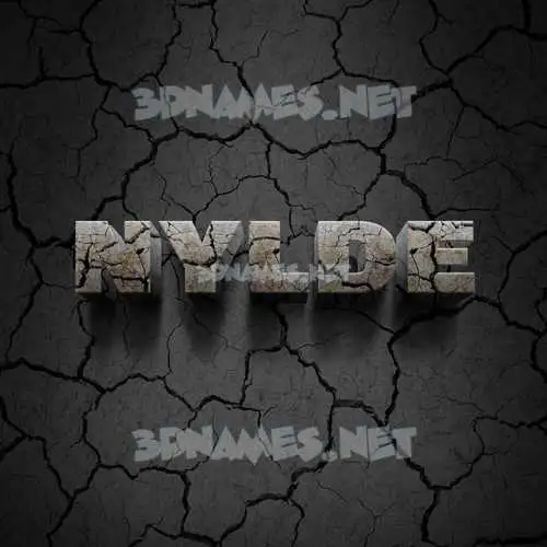 nylde in Cracked Stone style - 3D name wallpaper nylde in Cracked Stone style - 3D name wallpaper