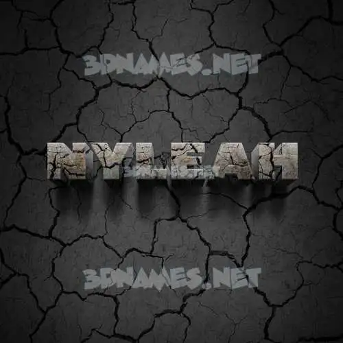 nyleah in Cracked Stone style - 3D name wallpaper nyleah in Cracked Stone style - 3D name wallpaper