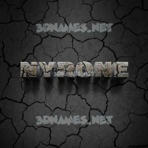 nyrone in Cracked Stone style - 3D name wallpaper nyrone in Cracked Stone style - 3D name wallpaper
