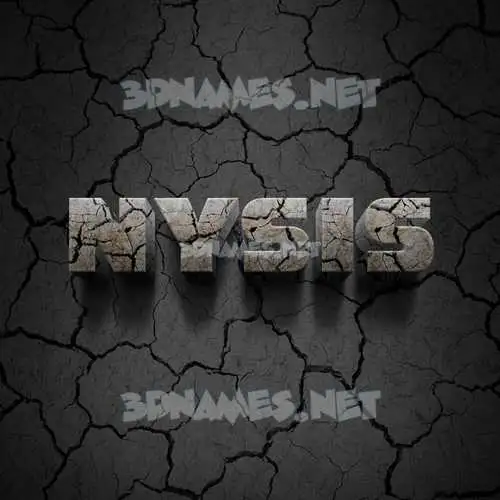 nysis in Cracked Stone style - 3D name wallpaper nysis in Cracked Stone style - 3D name wallpaper