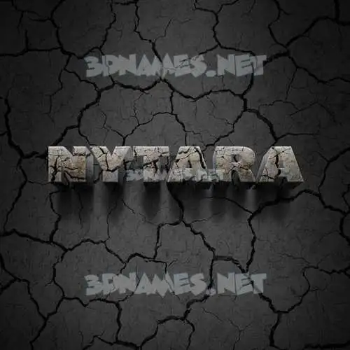nytara in Cracked Stone style - 3D name wallpaper nytara in Cracked Stone style - 3D name wallpaper