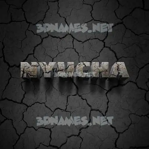 nyucha in Cracked Stone style - 3D name wallpaper nyucha in Cracked Stone style - 3D name wallpaper