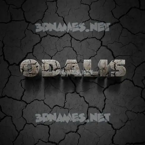 odalis in Cracked Stone style - 3D name wallpaper odalis in Cracked Stone style - 3D name wallpaper
