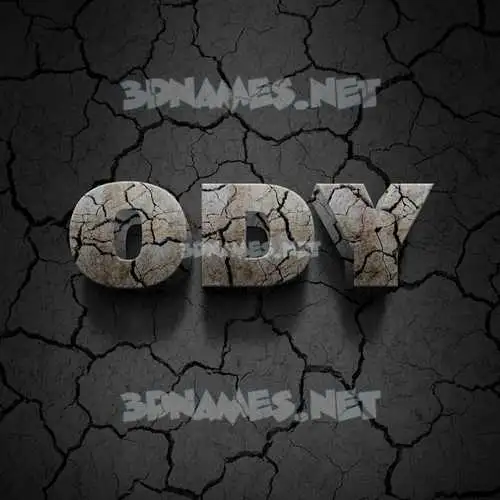 ody in Cracked Stone style - 3D name wallpaper ody in Cracked Stone style - 3D name wallpaper