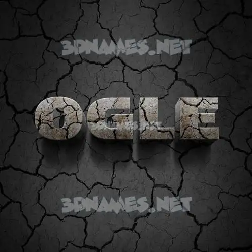 ogle in Cracked Stone style - 3D name wallpaper ogle in Cracked Stone style - 3D name wallpaper