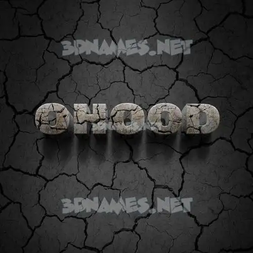 ohood in Cracked Stone style - 3D name wallpaper ohood in Cracked Stone style - 3D name wallpaper