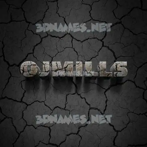 ojmills in Cracked Stone style - 3D name wallpaper ojmills in Cracked Stone style - 3D name wallpaper