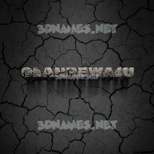 olanrewaju in Cracked Stone style - 3D name wallpaper
