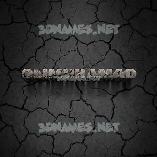 olimuhamad in Cracked Stone style - 3D name wallpaper olimuhamad in Cracked Stone style - 3D name wallpaper