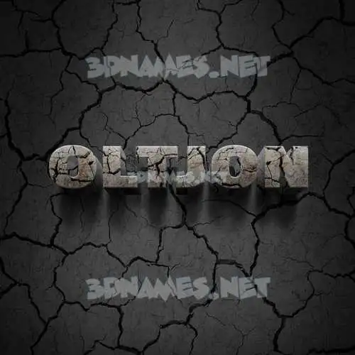 oltjon in Cracked Stone style - 3D name wallpaper oltjon in Cracked Stone style - 3D name wallpaper