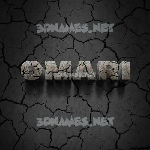 omari in Cracked Stone style - 3D name wallpaper omari in Cracked Stone style - 3D name wallpaper