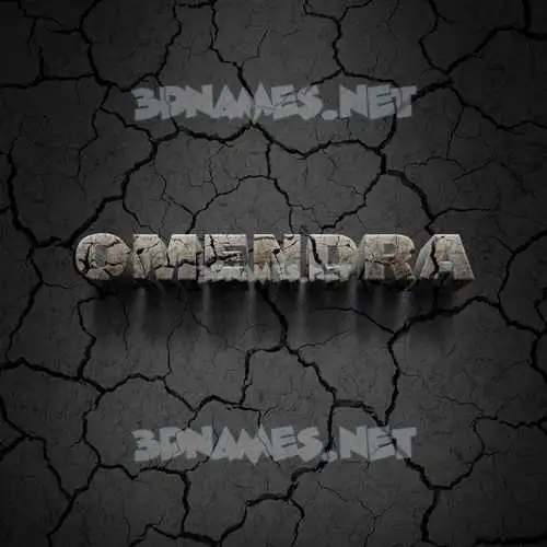 omendra in Cracked Stone style - 3D name wallpaper omendra in Cracked Stone style - 3D name wallpaper