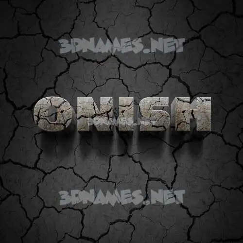 onish in Cracked Stone style - 3D name wallpaper onish in Cracked Stone style - 3D name wallpaper