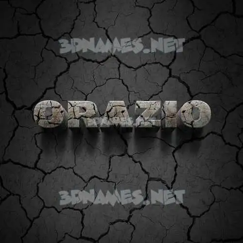 orazio in Cracked Stone style - 3D name wallpaper orazio in Cracked Stone style - 3D name wallpaper