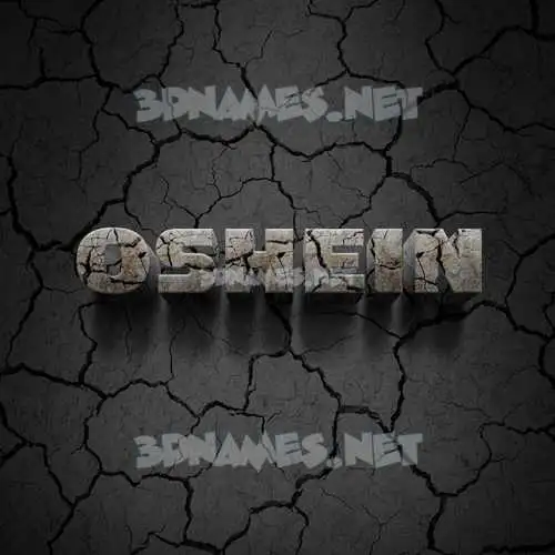 oshein in Cracked Stone style - 3D name wallpaper oshein in Cracked Stone style - 3D name wallpaper