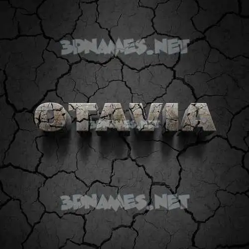 otavia in Cracked Stone style - 3D name wallpaper otavia in Cracked Stone style - 3D name wallpaper