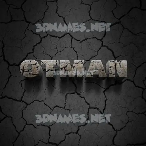 otman in Cracked Stone style - 3D name wallpaper otman in Cracked Stone style - 3D name wallpaper
