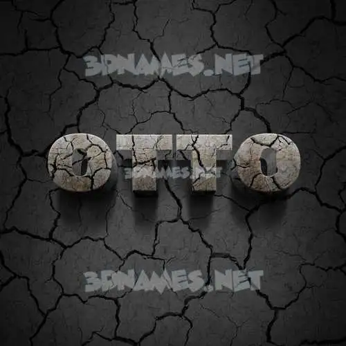 otto in Cracked Stone style - 3D name wallpaper otto in Cracked Stone style - 3D name wallpaper