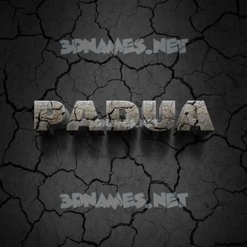 padua in Cracked Stone style - 3D name wallpaper padua in Cracked Stone style - 3D name wallpaper