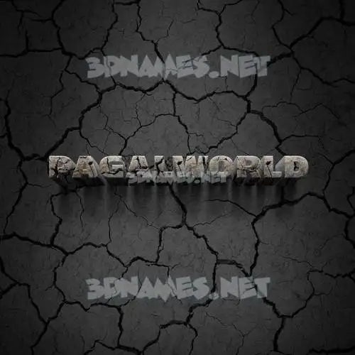 pagalworld in Cracked Stone style - 3D name wallpaper pagalworld in Cracked Stone style - 3D name wallpaper