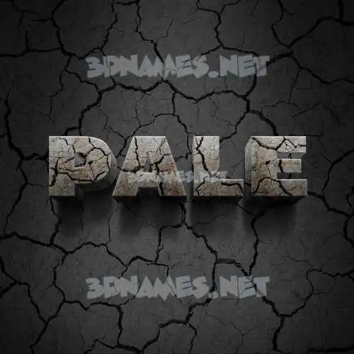 pale in Cracked Stone style - 3D name wallpaper pale in Cracked Stone style - 3D name wallpaper