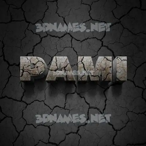 pami in Cracked Stone style - 3D name wallpaper pami in Cracked Stone style - 3D name wallpaper