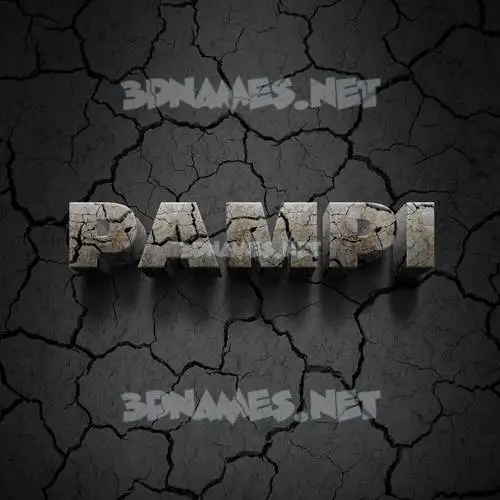 pampi in Cracked Stone style - 3D name wallpaper pampi in Cracked Stone style - 3D name wallpaper