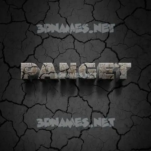 panget in Cracked Stone style - 3D name wallpaper panget in Cracked Stone style - 3D name wallpaper