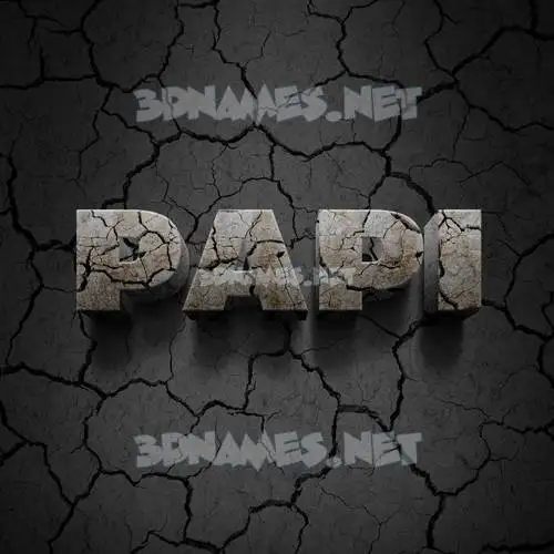 papi in Cracked Stone style - 3D name wallpaper papi in Cracked Stone style - 3D name wallpaper
