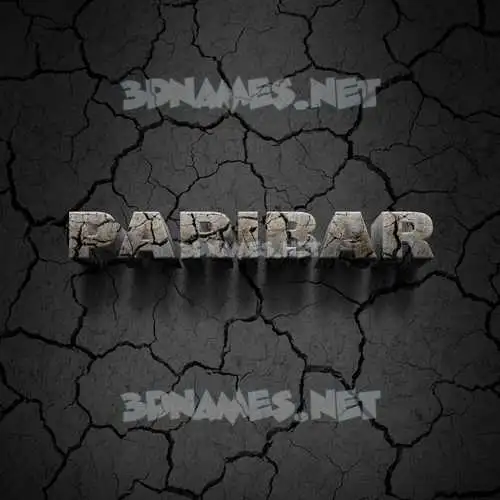 paribar in Cracked Stone style - 3D name wallpaper paribar in Cracked Stone style - 3D name wallpaper