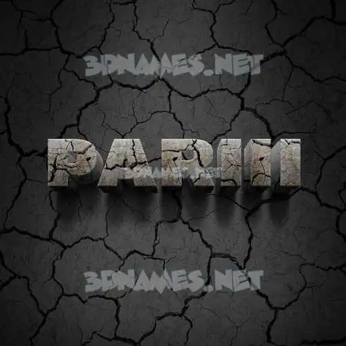 pariii in Cracked Stone style - 3D name wallpaper pariii in Cracked Stone style - 3D name wallpaper