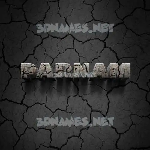 parnam in Cracked Stone style - 3D name wallpaper parnam in Cracked Stone style - 3D name wallpaper