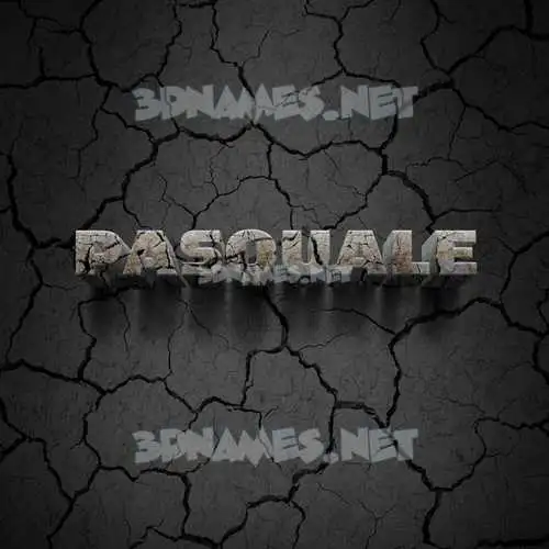 pasquale in Cracked Stone style - 3D name wallpaper