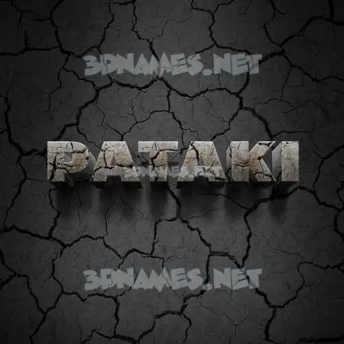 pataki in Cracked Stone style - 3D name wallpaper pataki in Cracked Stone style - 3D name wallpaper
