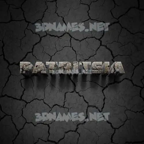 patritsia in Cracked Stone style - 3D name wallpaper patritsia in Cracked Stone style - 3D name wallpaper