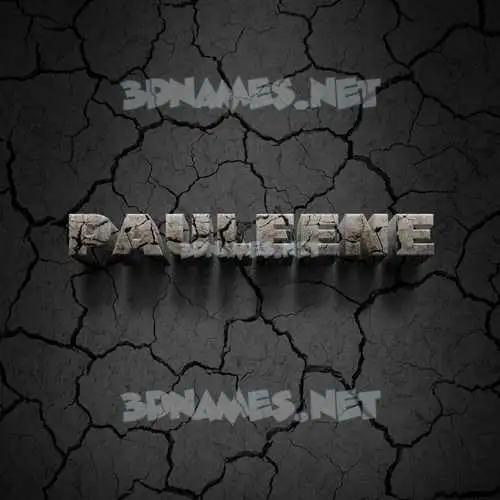 pauleene in Cracked Stone style - 3D name wallpaper pauleene in Cracked Stone style - 3D name wallpaper