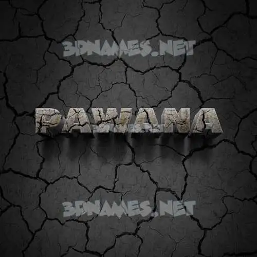 pawana in Cracked Stone style - 3D name wallpaper