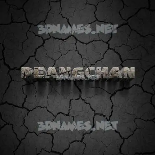 peangchan in Cracked Stone style - 3D name wallpaper peangchan in Cracked Stone style - 3D name wallpaper