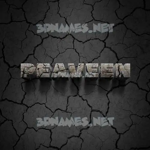 peaveen in Cracked Stone style - 3D name wallpaper peaveen in Cracked Stone style - 3D name wallpaper