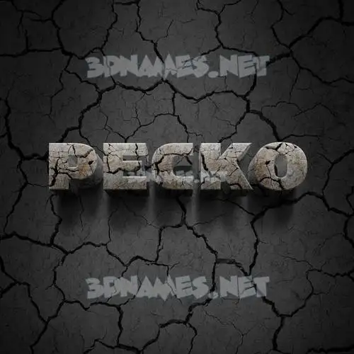 pecko in Cracked Stone style - 3D name wallpaper pecko in Cracked Stone style - 3D name wallpaper