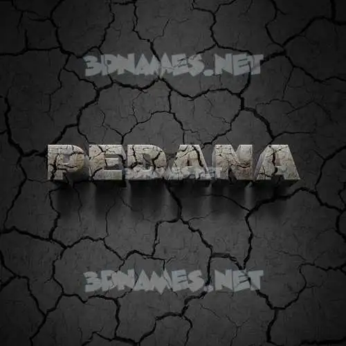 pedana in Cracked Stone style - 3D name wallpaper pedana in Cracked Stone style - 3D name wallpaper