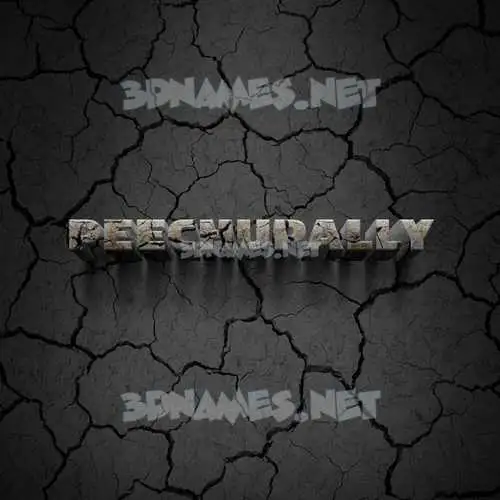 peechupally in Cracked Stone style - 3D name wallpaper peechupally in Cracked Stone style - 3D name wallpaper