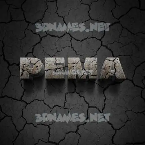 pema in Cracked Stone style - 3D name wallpaper pema in Cracked Stone style - 3D name wallpaper