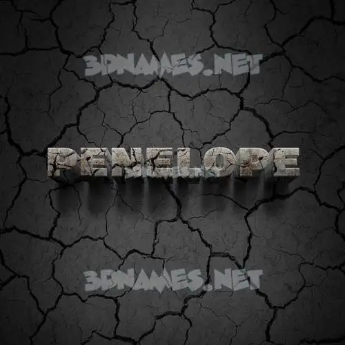 penelope in Cracked Stone style - 3D name wallpaper penelope in Cracked Stone style - 3D name wallpaper